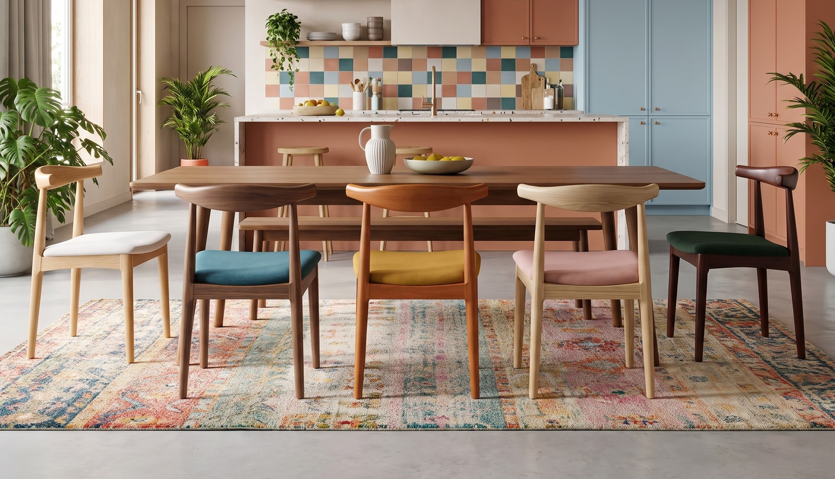 Silla de comedor de madera maciza modelo 75 - Imagen 3