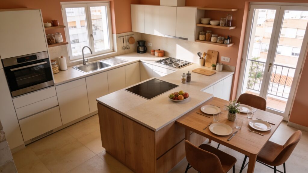 distribuir, cocina